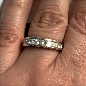 Zales 14K WG Diamond Band